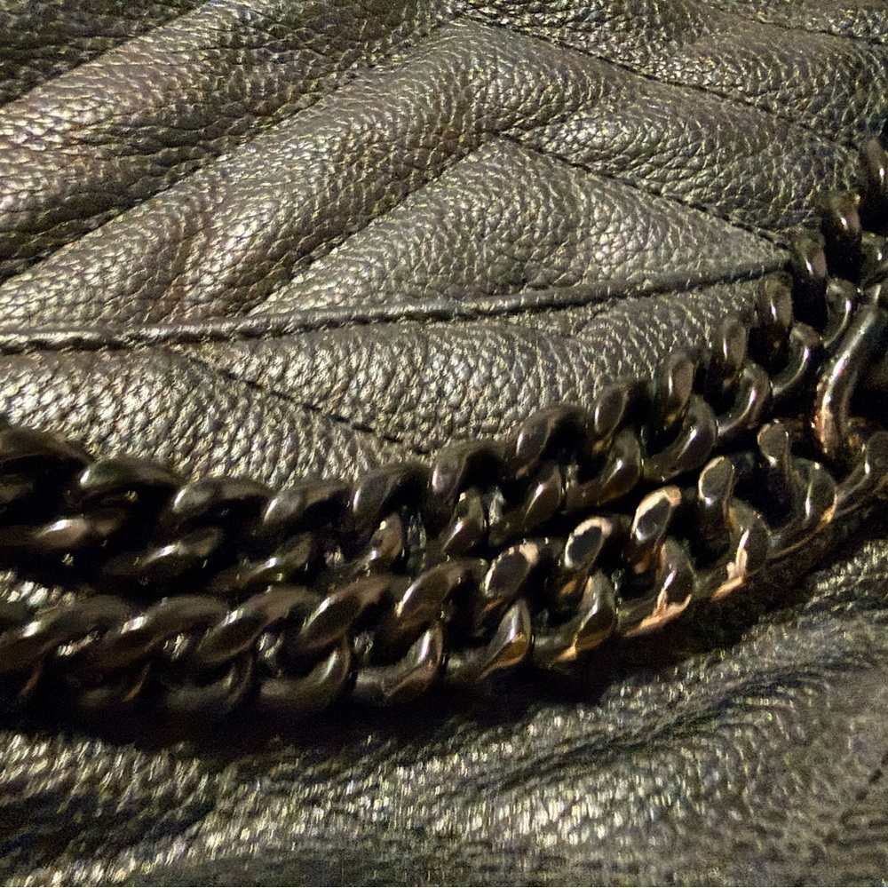 Rebecca Minkoff Chevron Quilted Black Shoulder Bag - Picture 5 of 7